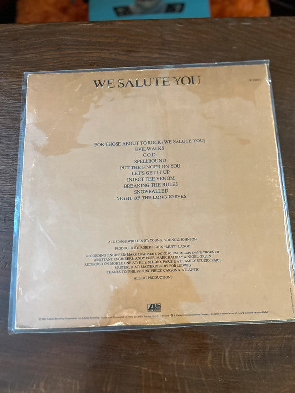 For Those About To Rock